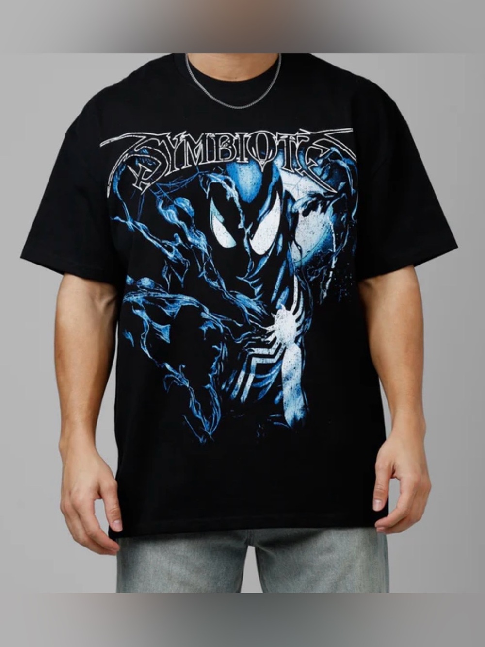 MARVEL X LOITER CLOTHING SPIDER-MAN SYMBIOTE HEAVYWEIGHT T-SHIRT LARGE